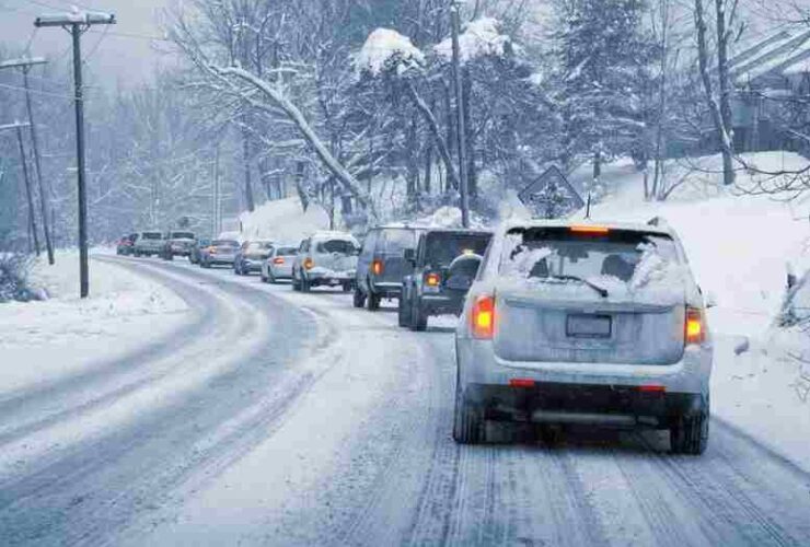 Winterfahrt in den Bergen