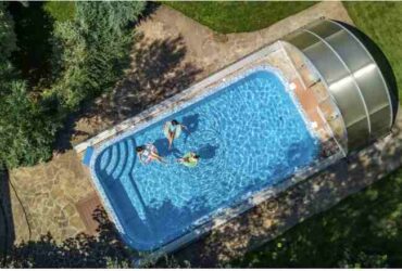 GFK-Pool-Komplettset mit Einbau