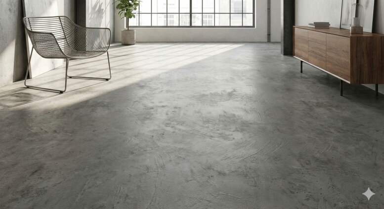 Vinylboden in Betonoptik